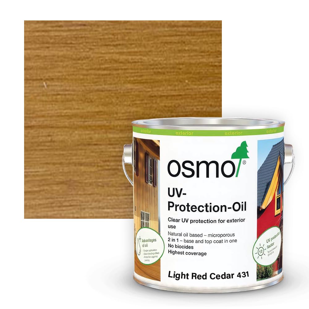 Osmo UV Protection Oil Tints, Biocide Free (2.5l, 431, Light Cedar)