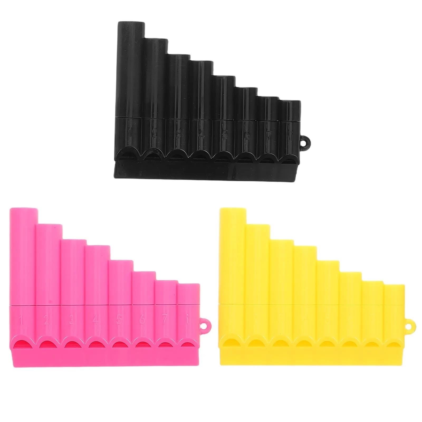 Instrument Flet Pan 3częściowy Zestaw Fletni Pana 8 Otworowe Narzędzie Do Nauki Gry Na Flecie Plastikowym Instrument Dęty Dla Początkujących