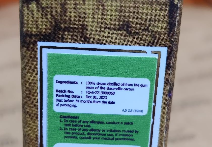 Miniatura 6 de Aceite esencial de incienso orgánico estándar sin diluir de Salvia, 15 ml