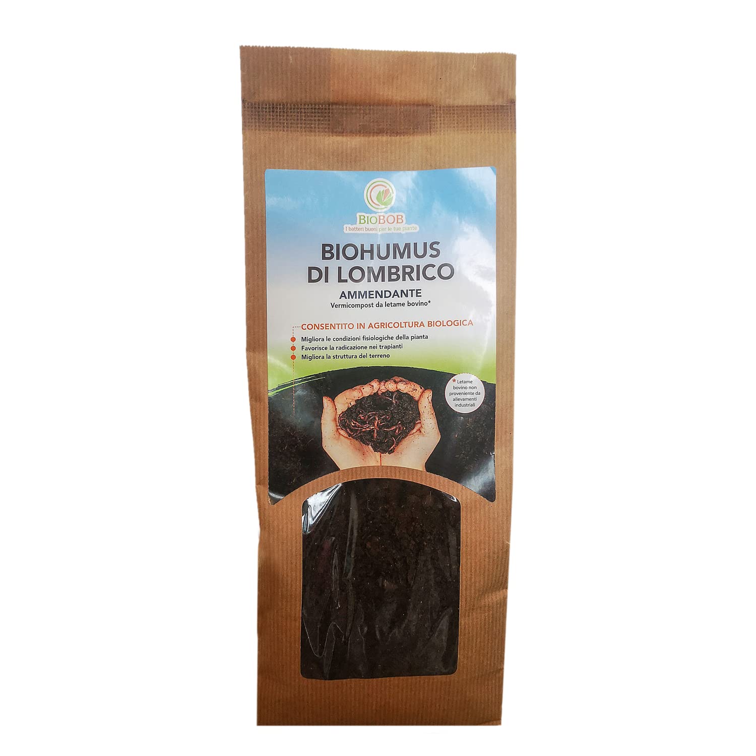 Humus Di Lombrico Biologico Alfe - Fertilizzante Naturale Per Orto, Fiori E Giardino 5L