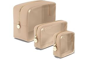Embla Clear Cosmetic Bags Set: Storage for All Occasions