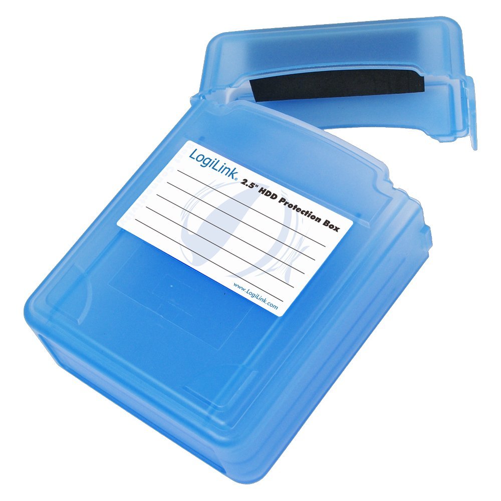 LogiLink UA-0132 pudełko ochronne do 2 x 2,5 cala HDD