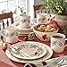 Lenox 6122055 Winter Greetings 12-Piece Dinnerware Set, Red & Green, Christmas, Holiday Hosting, Service For 4