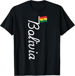 Bolivia Map Flag Crusena Bolivian Flag Bolivia Roots Bolivia T-Shirt
