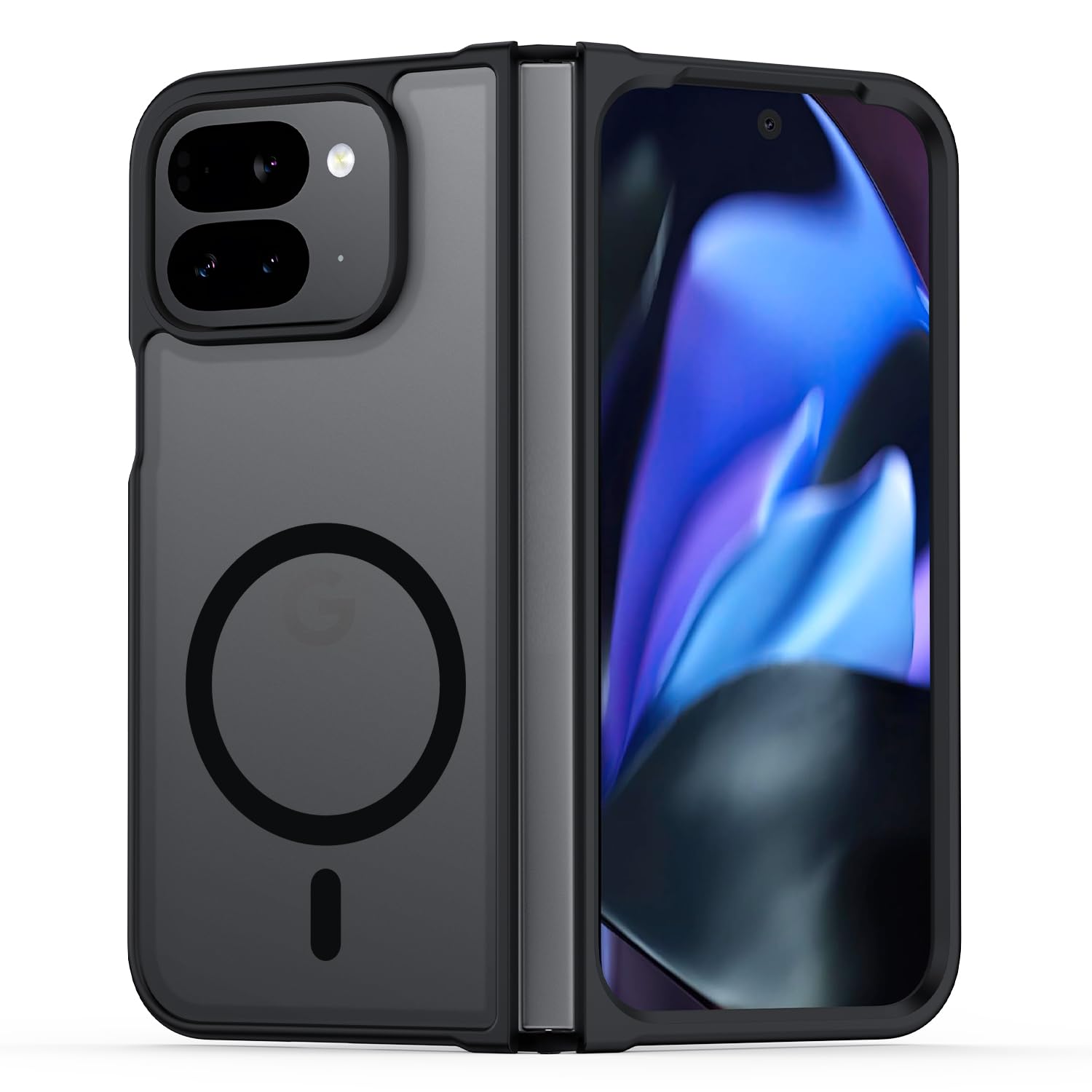 TIANNIUKE Magnetic Case for Google Pixel 9 Pro Fold, Transparent and Yellow Resistant,Compatible with MagSafe,Slim Fit Shockproof Protective Phone Case for Pixel 9 Pro Fold Case Pixel 9 Pro Fold Case Black