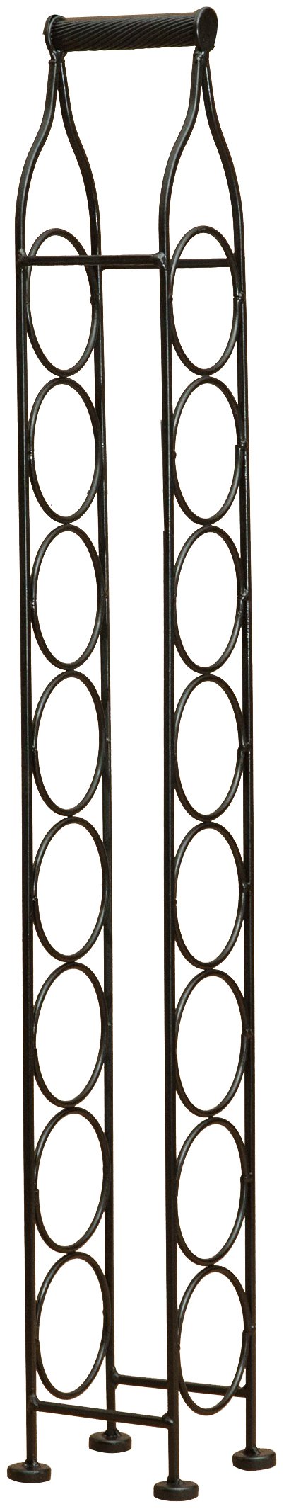Biscottini Botellero Vino Metal 105x12x12 cm | Botellero Vino Vertical | Mueble botellero para 8 Botellas | Soporte Botellas Vino y Agua