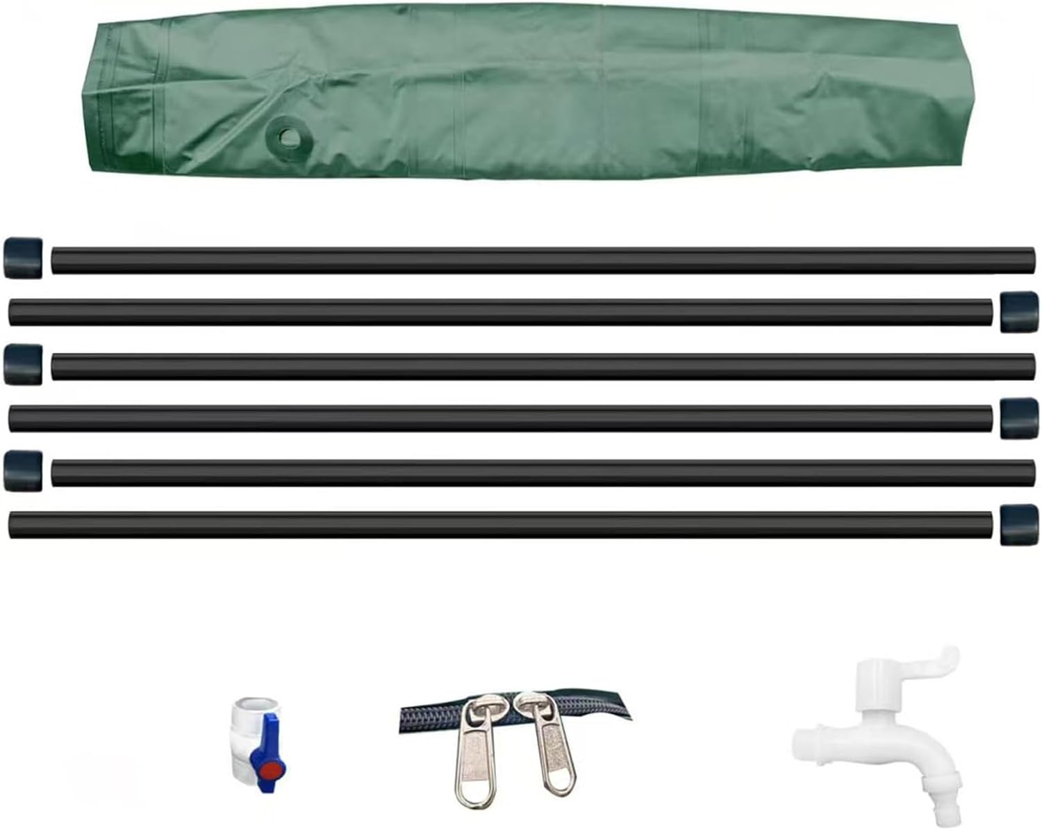Collapsible Rain Barrel, Portable Rain Barrels to Collect Rainwater from Gutter, Water Storage Tank Catcher Container with Filter Spigot Overflow Kit(Black,100L/15.7x30.7in)