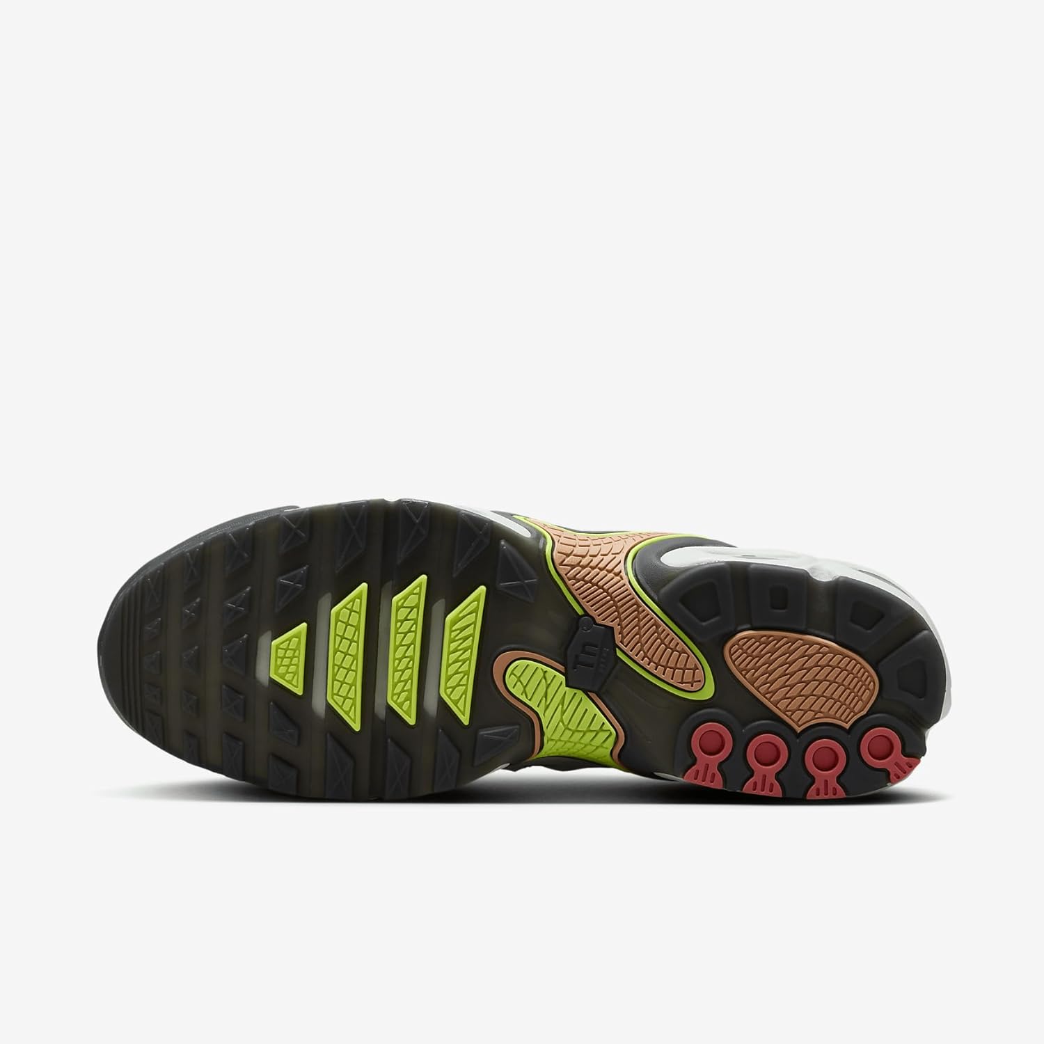 Nike Air Max Plus Drift Men's Shoes (FD4290-009, Light Silver/Dark Smoke Grey/Amber Brown/Volt) Size 6.5 - Image 2