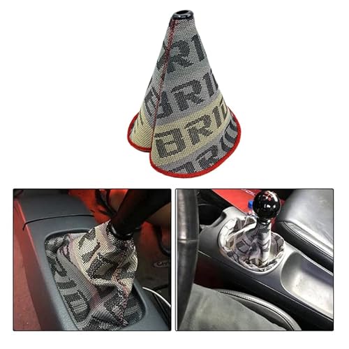 Yehicy Car Gear Shift Collars Hyper Fabric Universal Manua Shifter Knob Boot Dust Cover Racing Gear Handle Head Canvas Dust Cover #TOP5
