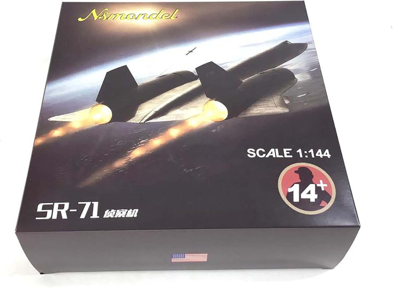 1/144 Scale SR-71 Reconnaissance Plane Metal Airplane Model with Stand - Great Collectable for Model Enthusiasts and Home/Office Decoration