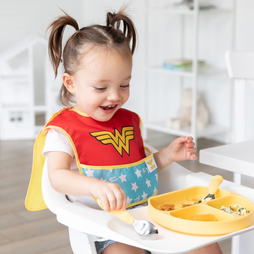 Bumkins DC Comics Super Bib with Cape, Wonder Woman, 6-24 months by Bumkins