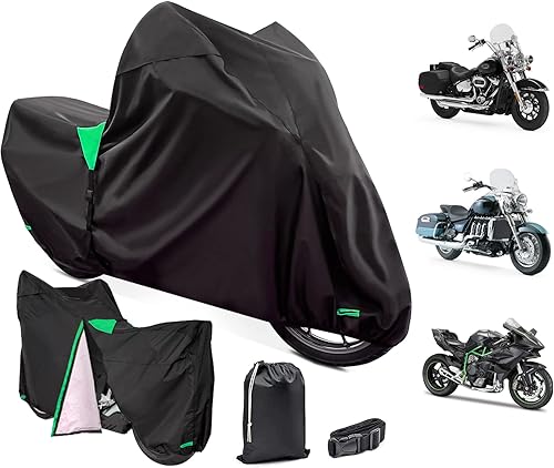 XYZCTEM Funda de motocicleta de alta calidad de 18 capas impermeable para todo clima, resistente a la intemperie, protección solar UV, polvo,