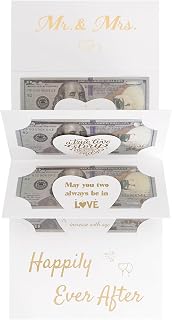 Wedding Cards for Bride and Groom Money Holder for Cash Gift Funny Wedding Cards Envelopes to New Mr & Mrs