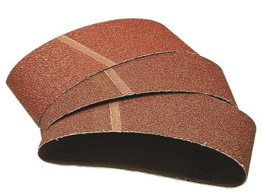 wolfcraft 3 Fabric Sanding Belts 40 x 303 mm, Grain 60 I 1715000