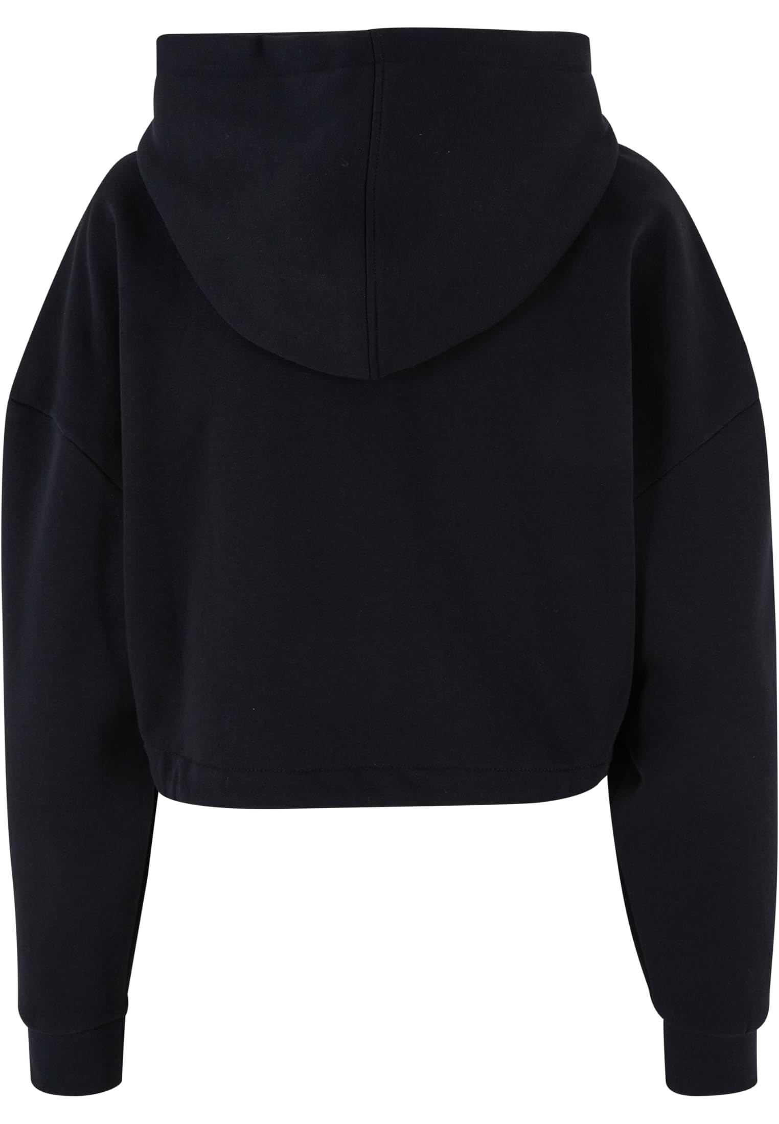 Urban Classics Ladies Cropped Oversized Mujer Sudadera con Capucha Negro Más Grande