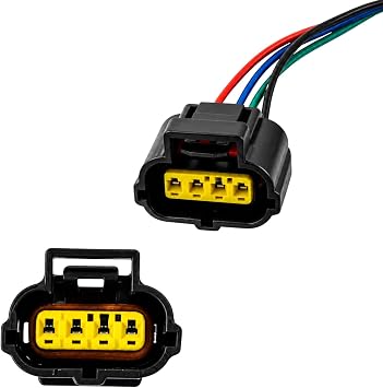 Throttle Position Sensor Connector 4 Pin TPS Pigitail with 7.9 Compatible with Prizm GS LS LX SC 4Runner Avalon Corolla Camry MR2 Pick Up RAV4 Tercel TH151