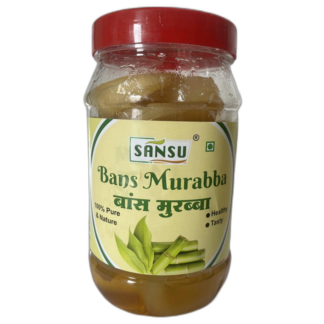 SANSU Homemade Bamboo Murabba Helps Increasing Height Growth | Bans Ka Murabba 500 gm Pack | Bamboo Shoots Murabba Good for Health