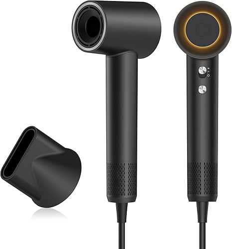 Secador de pelo, secador de iones negativos para mujeres y hombres, motor sin escobillas de 110, 000 RPM, 3 ajustes de calor, boquilla magnética