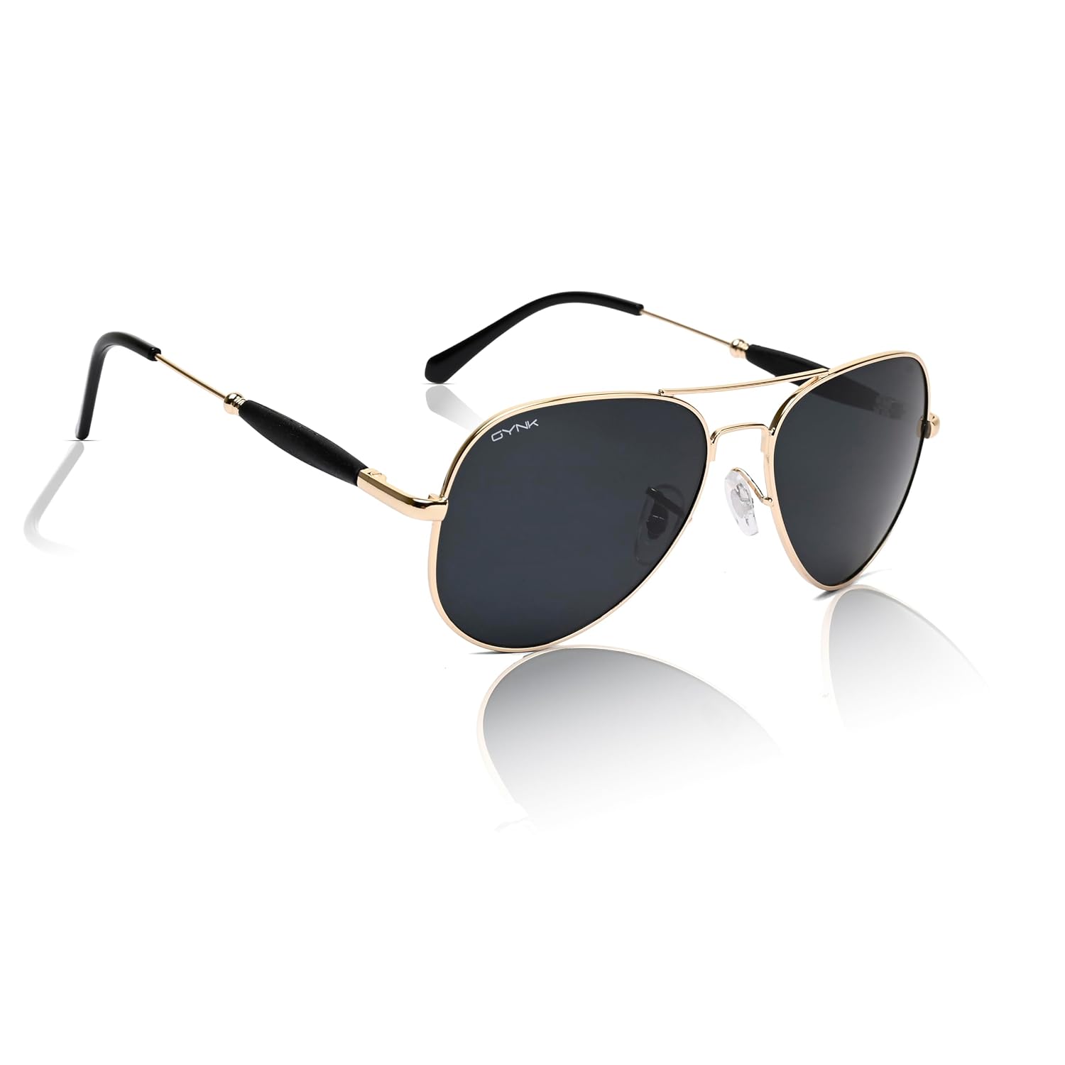 GYNK Aviator Sunglasses for Men & Women, Stylish Metal Frame with UV Protection