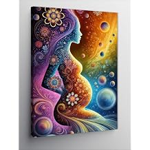 Kanvas Tablo Hamile Kad n ve Evrim, 50 x 70