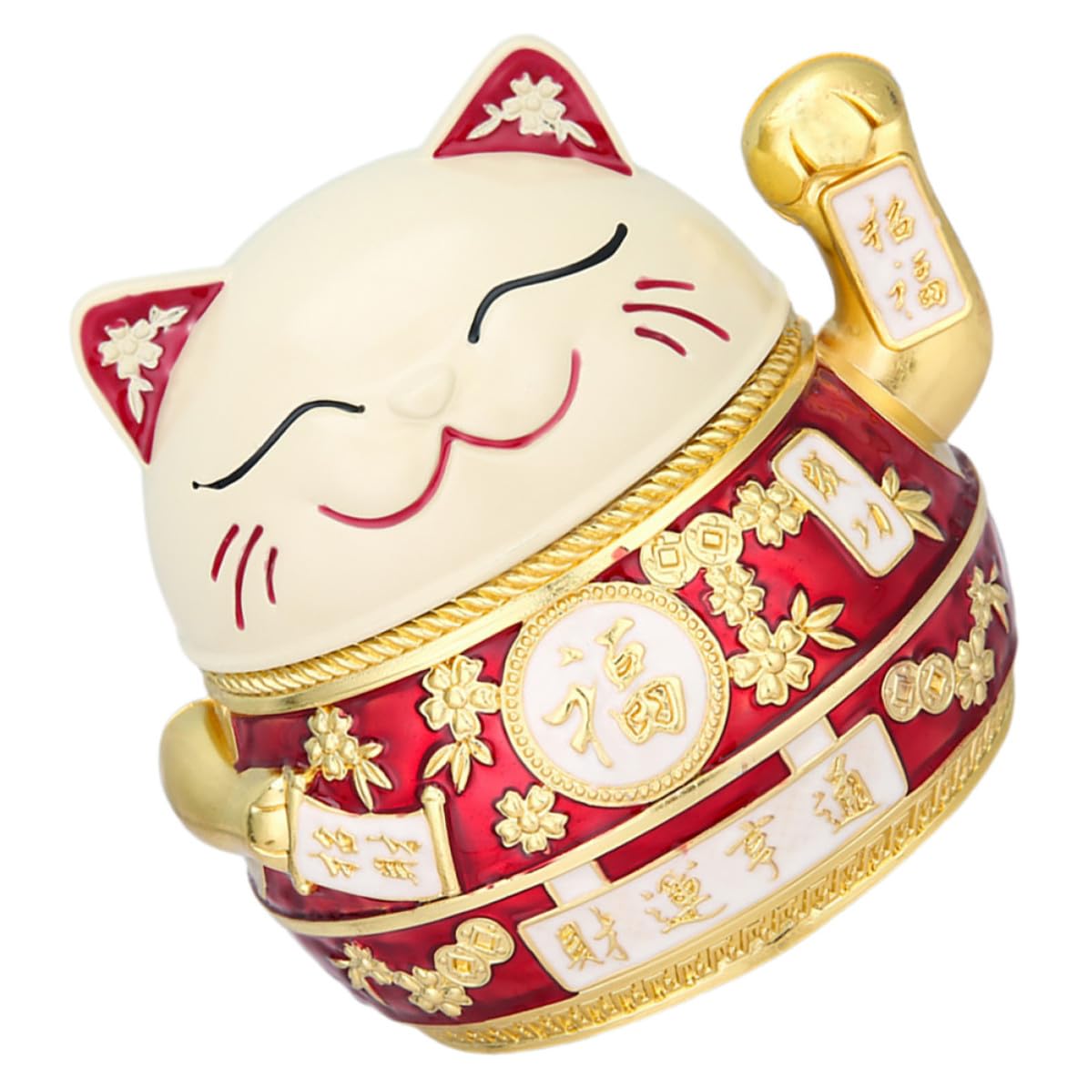 Cendrier vintage couvercle chat STOBAZA accessoire décoratif table basse maison résistant