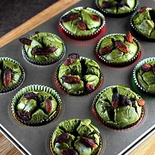 Mini Foil Cupcake Liners Baking Cups Muffin Paper Red, 300 Pack #TOP5