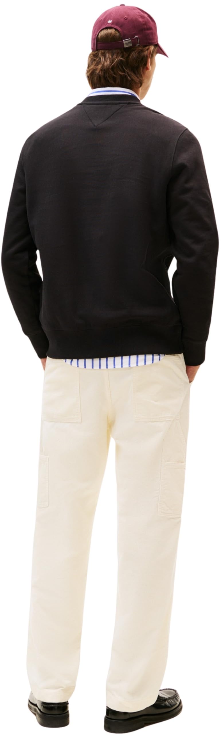 Tommy Hilfiger Herren Sweatshirt Arch Crew Neck Regular Fit, Schwarz (Black), M – Ansicht 2