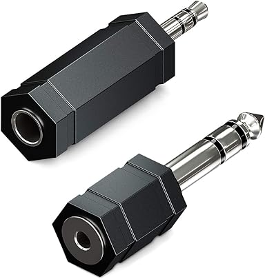 deleyCON 2pcs Audio Stereo Jack Adapter 3 5mm Jack Adapter 6 3mm Jack Adapter Audio HiFi Jack Converter Adapter Plug Receiver Cuffie Home Theater deleyCON 2pcs Audio Stereo Jack Adapter 3 5mm Jack Adapter 6 3mm Jack Adapter Audio HiFi Jack Converter Adapter Plug Receiver Cuffie Home Theater