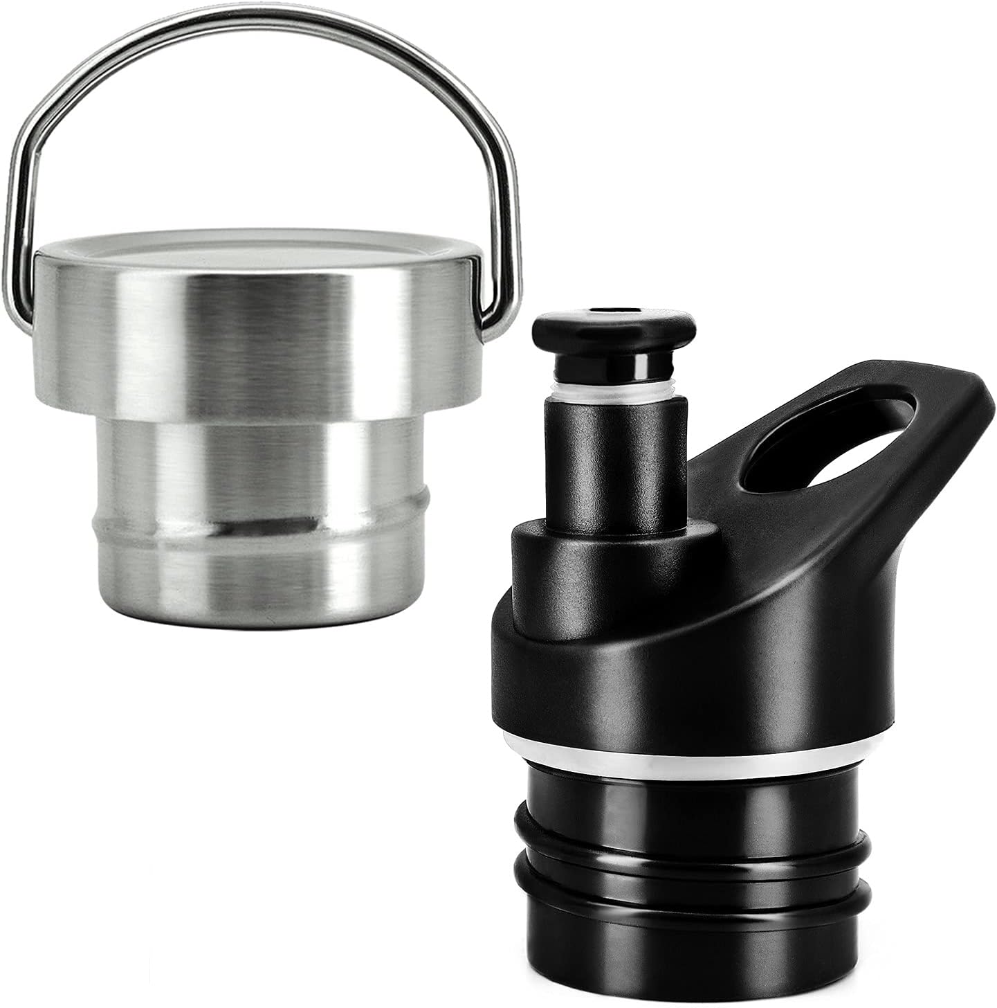 Replacement Lid for Hydro Flask Standard Mouth 12, 18, 21, 24 oz & Simple Modern Ascent 12-64oz Bottles BPA-free Leakproof Bite Lid Metal Lid Water Bottle Accessories