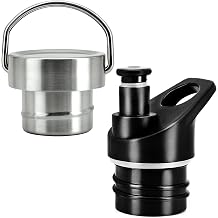 Replacement Lid for Hydro Flask Standard Mouth 12, 18, 21, 24 oz & Simple Modern Ascent 12-64oz Bottles BPA-free Leakproof Bite Lid Metal Lid Water Bottle Accessories