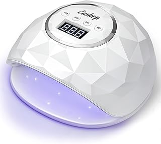 UV LED Nail Lamp Easkep - 86W Nail Dryer UV Light for Nails Eyes Protection UV Lamp for Gel Nails Gel Nail Polish Curing Dryer for Home and Salon (White)