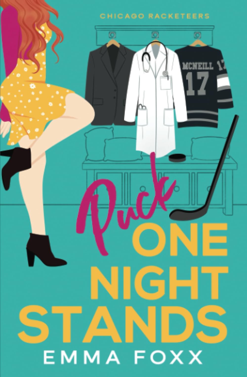 Puck One Night Stands: a grumpy-sunshine, best friend's brother hockey rom com (Chicago Racketeers)