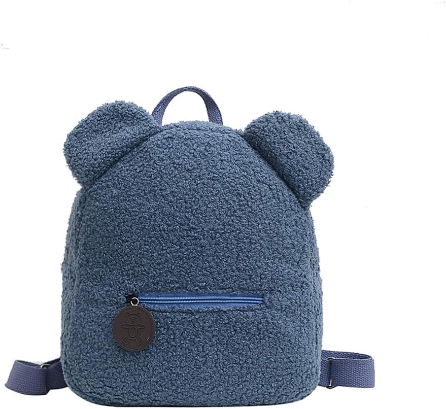 Brown Fluffy Plush Cartoon Bear Animal Backpack for Women, Cute Bear Toddler Bag Cute School Bags for 2-8 Years Kids, Gift for Kindergarten Kids Children School Bag Rucksack Women Backpack