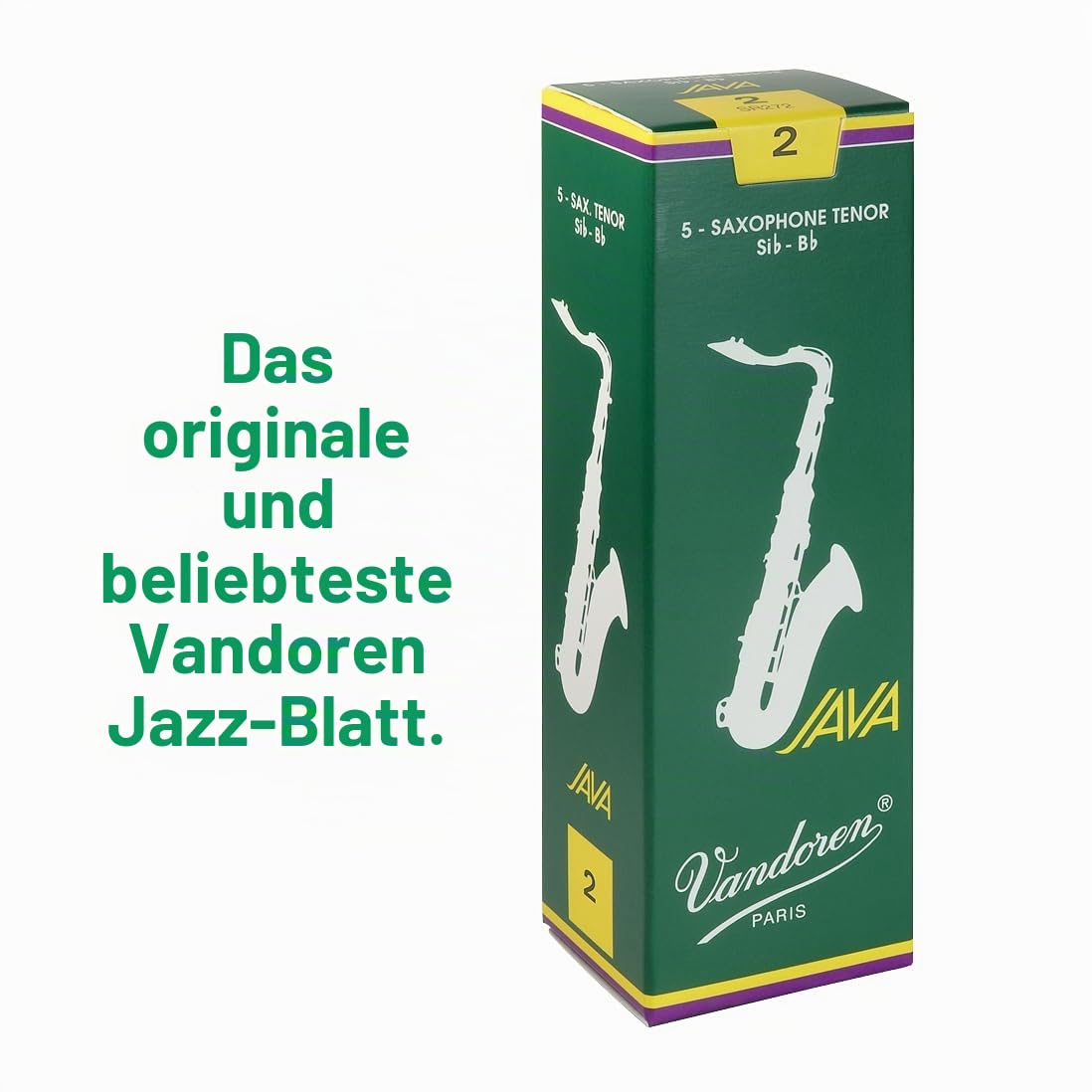 Vandoren Blatt Tenor Saxophon Java Stärke: 2
