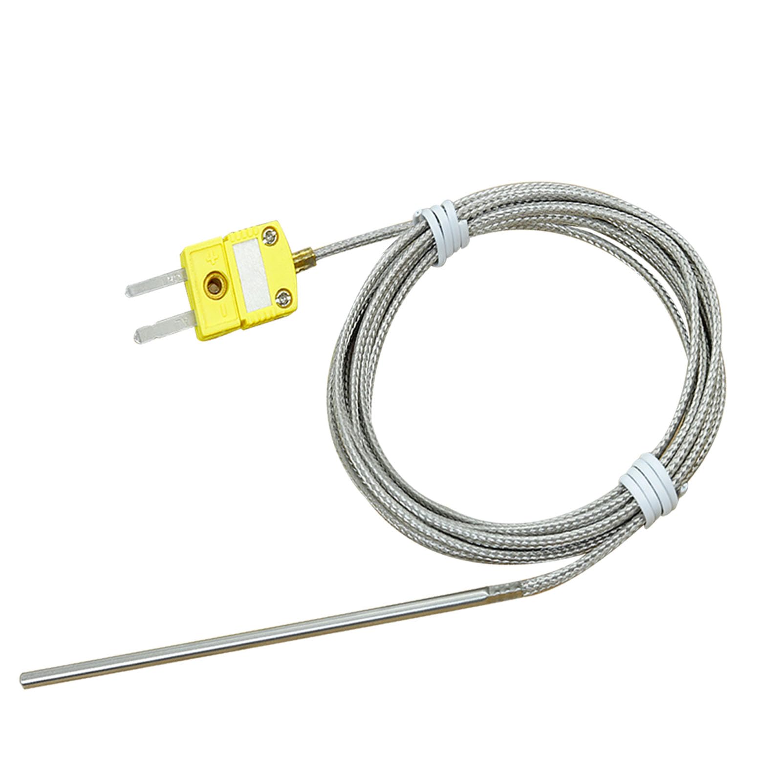 TCE-K02H3-100 K Type Thermocouple Probe for Furnace K Type Thermocouple High Temp Sensor Temperature Range - 77°F to 1112°F