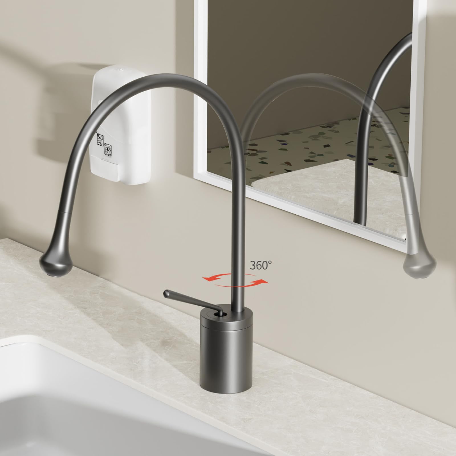 Rubinetto Bagno Doccetta Estraibile Ottone Cromato