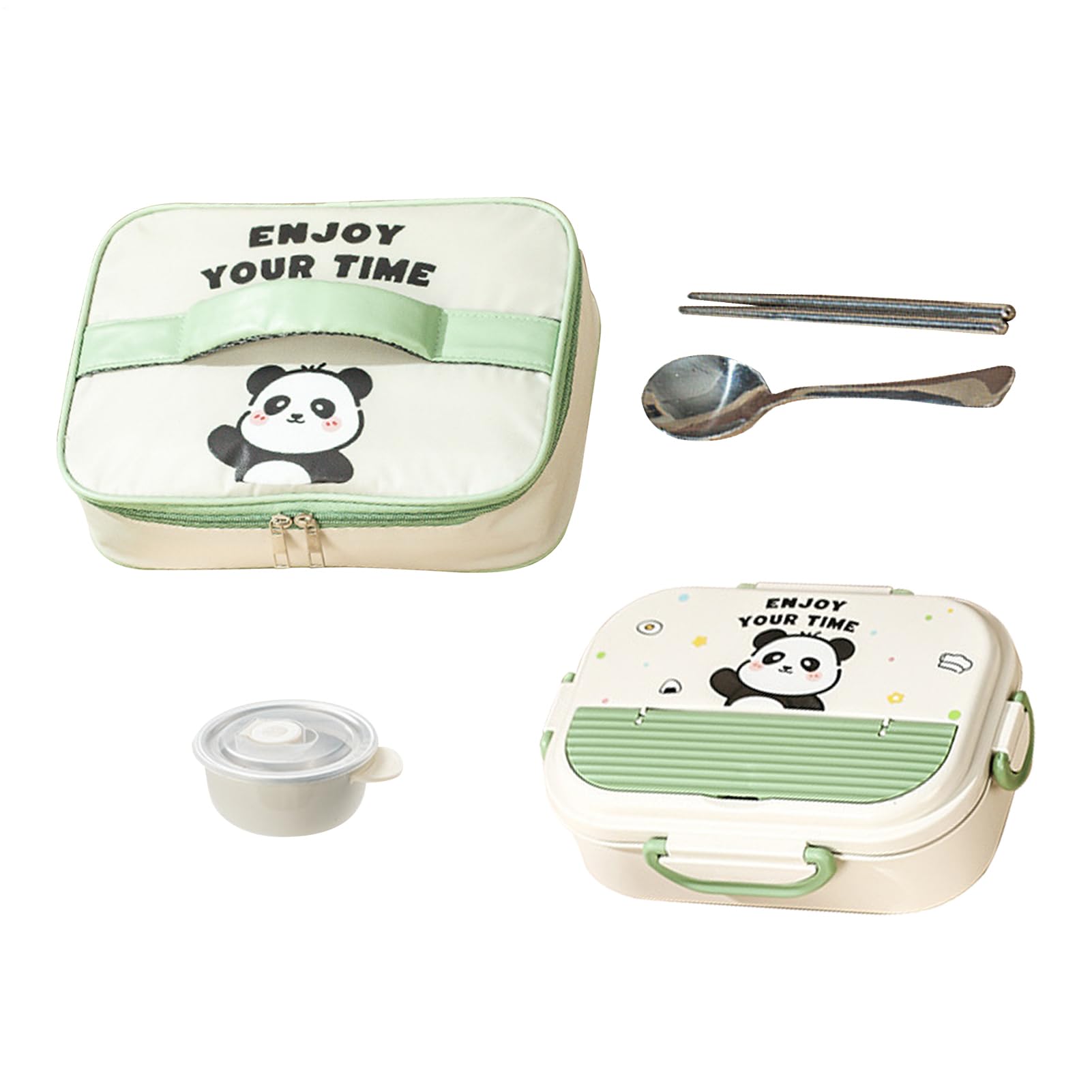 Lunch Box Couverts Portables Adaptés Au Micro-Ondes