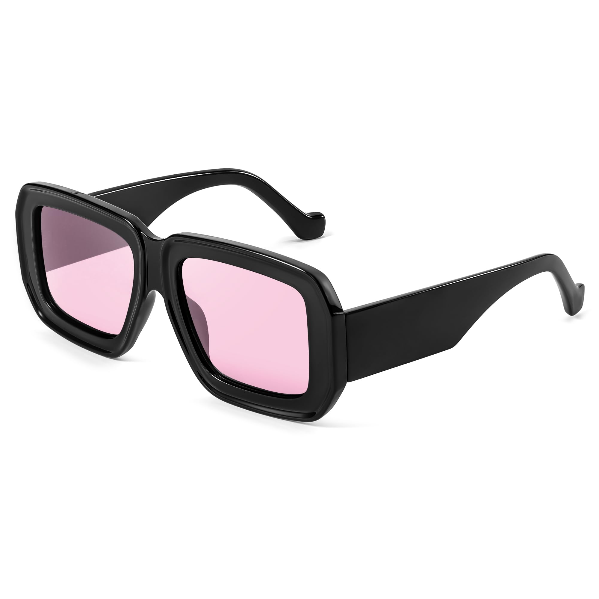 SODQWOversized Square Sunglasses for Women Men Trendy, Large Big Designer Fashion Vintage Shades Retro Sun Glasses