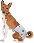 Teamoy Washable Female Dog Diapers (Pack of 4), Reuable Doggie Diapers Wraps for Female Dogs, Super-Absorbent and Comfortable, Fit for 19"-27", L1