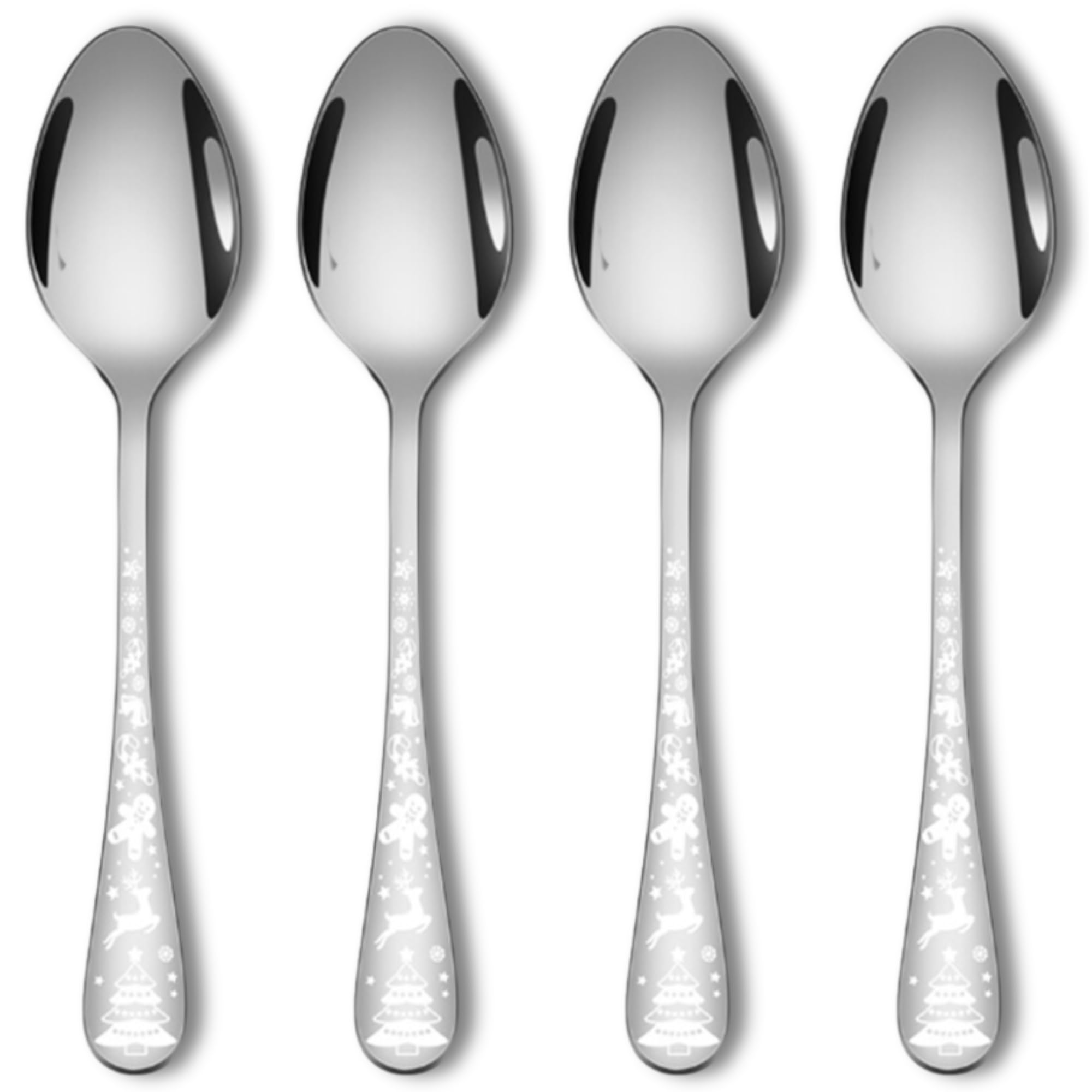 Premium Stainless Steel Spoon Set - 4 Piece -6