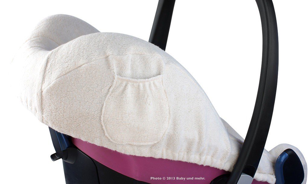 ByBoom® - Housse d'été éponge, housse universelle pour coques bébé, sièges auto, par ex. pour Maxi-Cosi CabrioFix, Pebble, City SPS, Colour:Rose