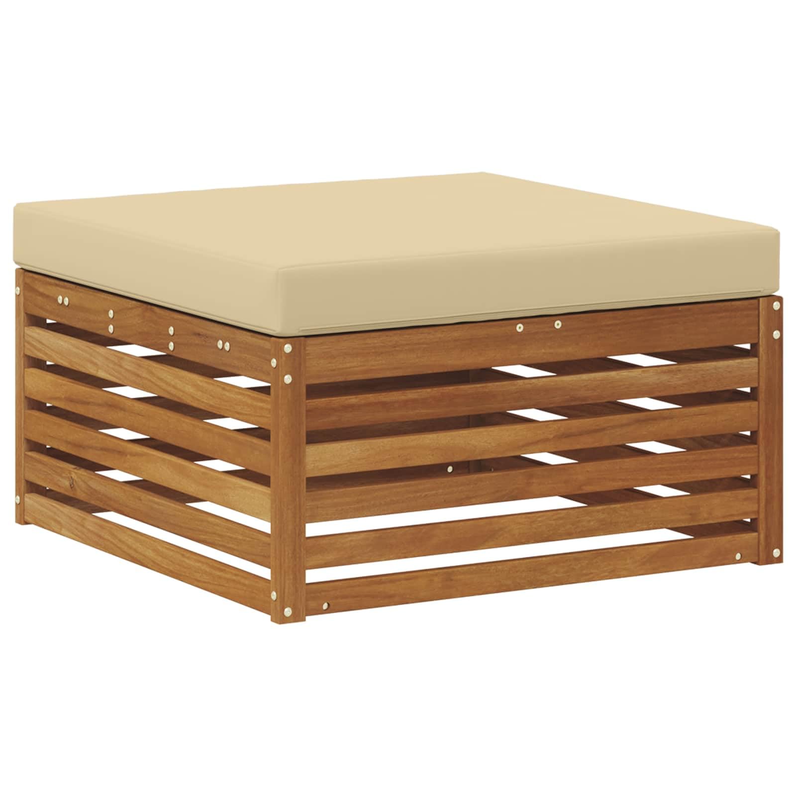 Fengshui Taboret do siedzenia na zewnątrz drewno akacja naturalna