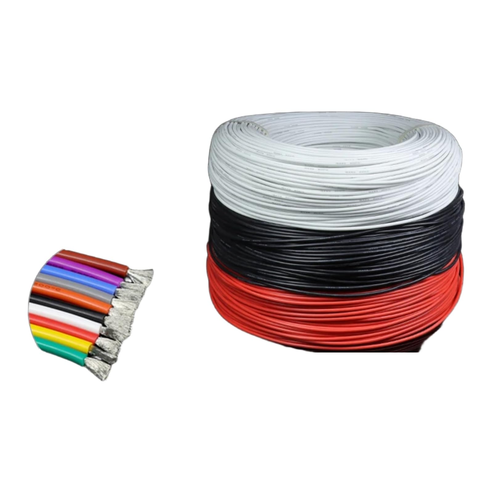 5/10 m Cables de cobre 26 24 22 20 18 16 14 12 10 8 AWG(Black; 10 meters; 14AWG)