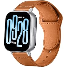 Sneezy Redmi Watch 5 Lite/Active  le Uyumlu Premium Classic Deri G r n ml  Kordon