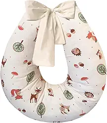 Almofada de amamentação grande 100% algodão (Raposinha)