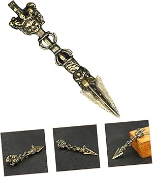 Amazon.com: Gogogmee 銅金剛杵裝飾復古佛法杵裝飾居家裝飾復古銅工藝