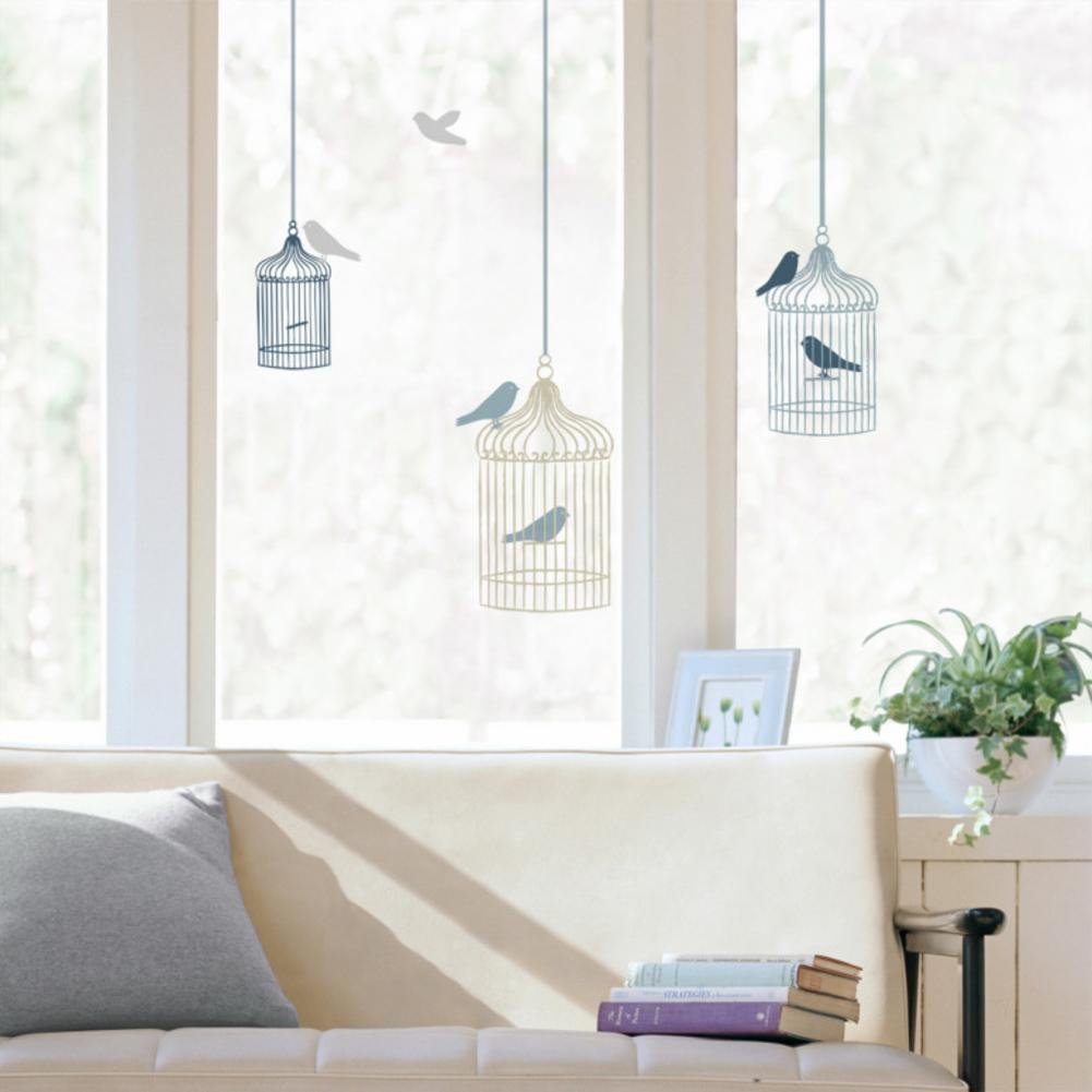 DRAEGER PARIS 1886 Graz Design - Adhesivo Decorativo para Ventana, diseño de jaulas