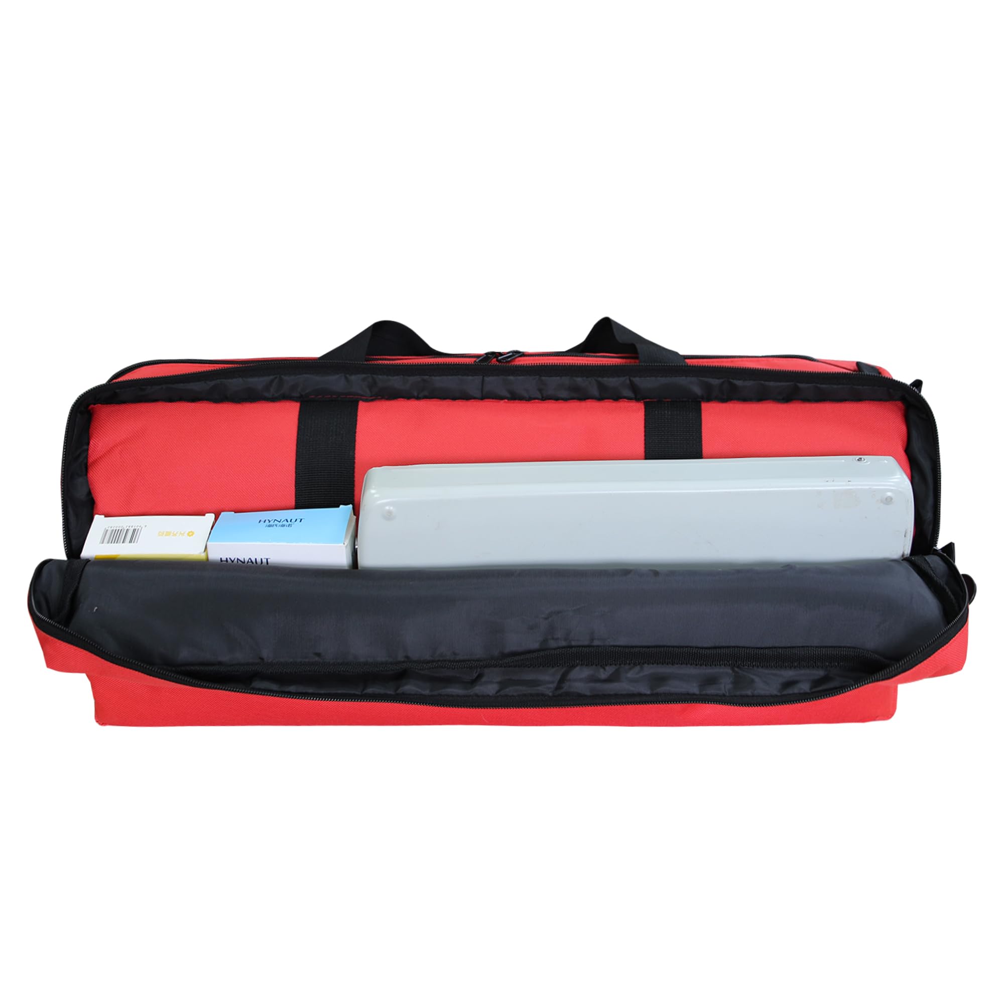 Grande borsa per trauma medico, borsa vuota per primo soccorso, borsa per primo soccorso paramedico EMT, leggera e resistente (solo borsa). (rosso)