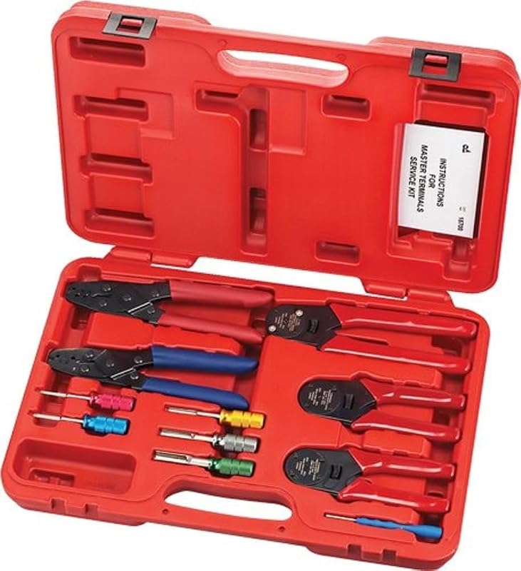 Kit de Ferramentas para Crimpagem e Remoção de Terminais Automotivos Tool Aid 18700 com 11 Peças