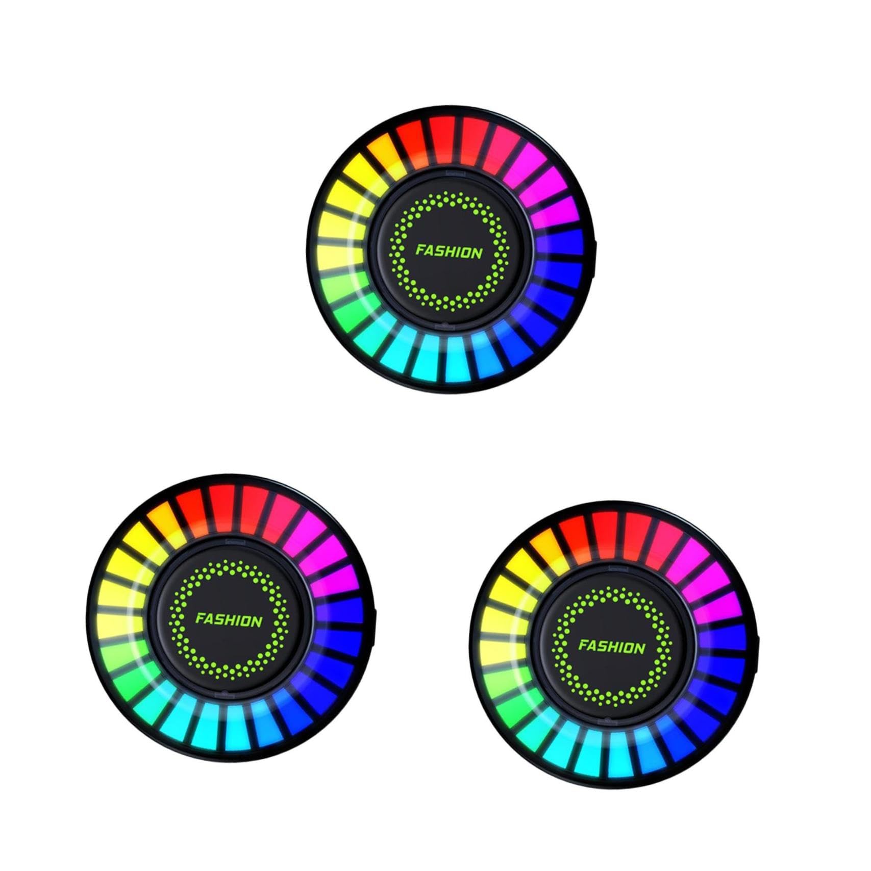 GLEAVI 3pezzi Diffusore Di Aromi Per Auto Con Luce Led Rgb Accessori Per Ventilazione Auto Design Elegante e Funzionale Soluzione Pratica Per Rinfrescare Della Tua Macchina
